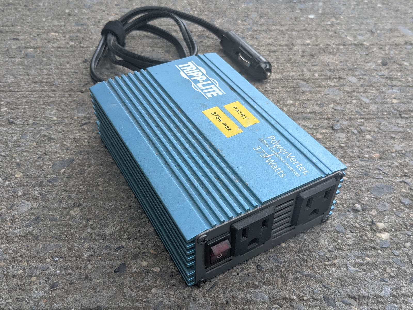 375w Car Power Inverter with 2 Outlets