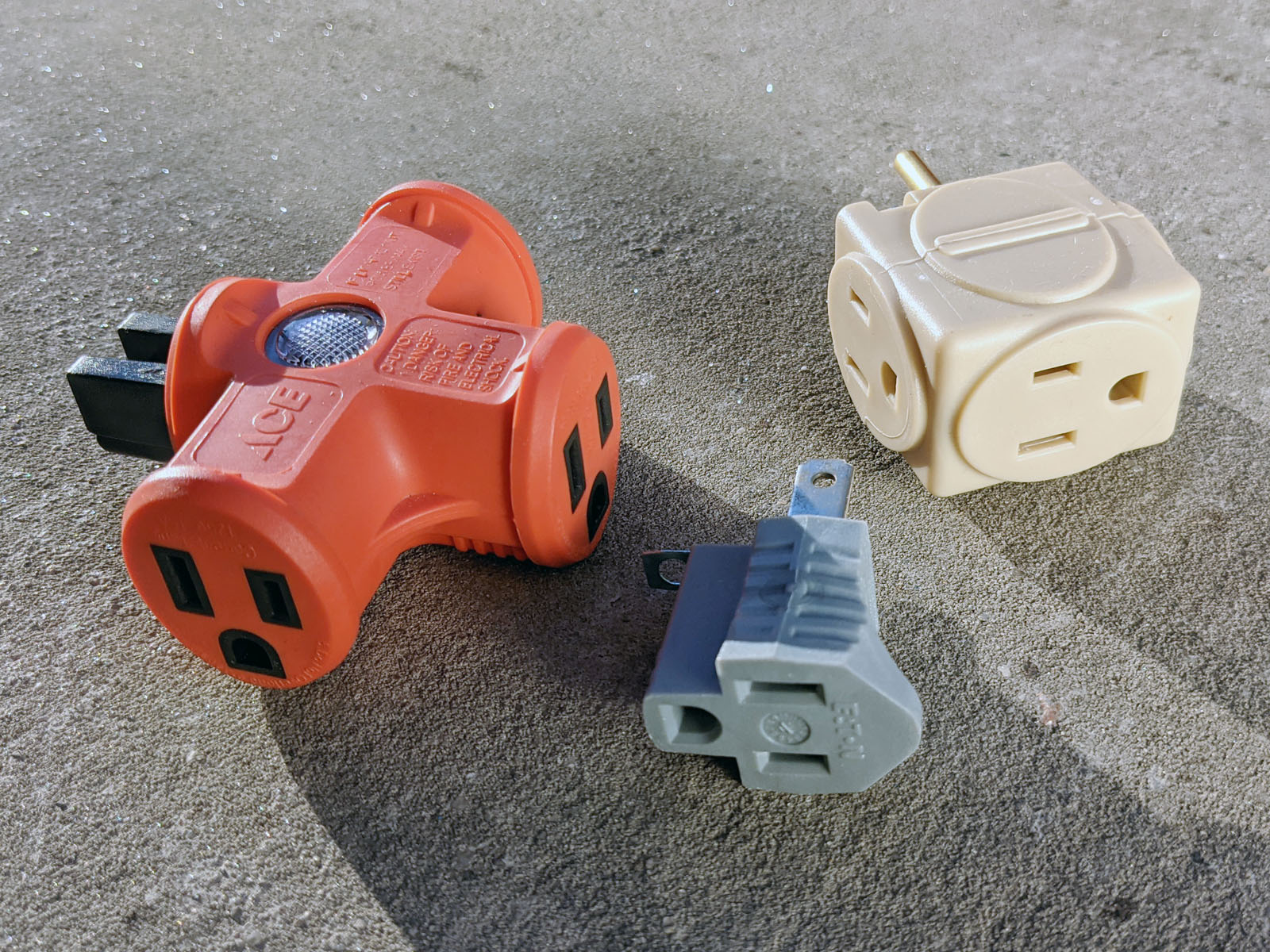 Electric Adapters, Cheaters, Cubetaps