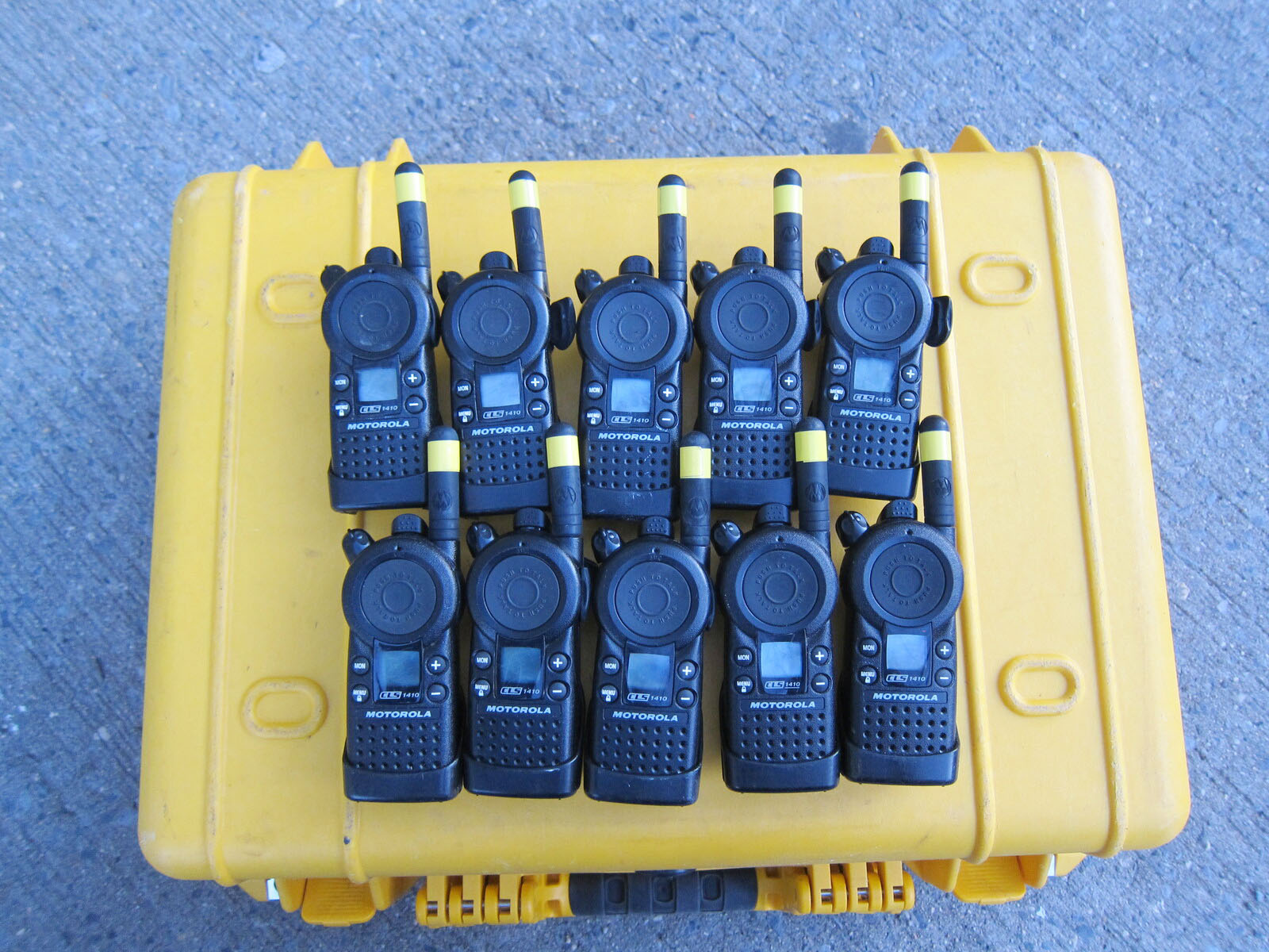 Motorola CLS1410 Walkies + Ear Piece + Charger